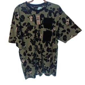 LRG Panda Legacy short-sleeve knit shirt green/black Camo Sz. XL